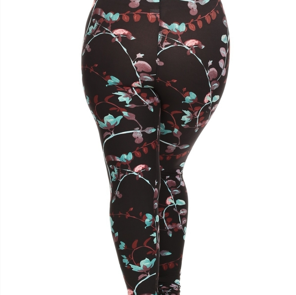 🆕️ PLUS High Waist Print Leggings - Picture 3 of 4